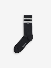 Calvin Klein Black Striped Crew Socks 2 Pack - Image 3 of 3