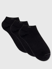 Calvin Klein Black Ankle Socks 3 Pack - Image 1 of 3