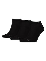 Calvin Klein Black Ankle Socks 3 Pack - Image 2 of 3