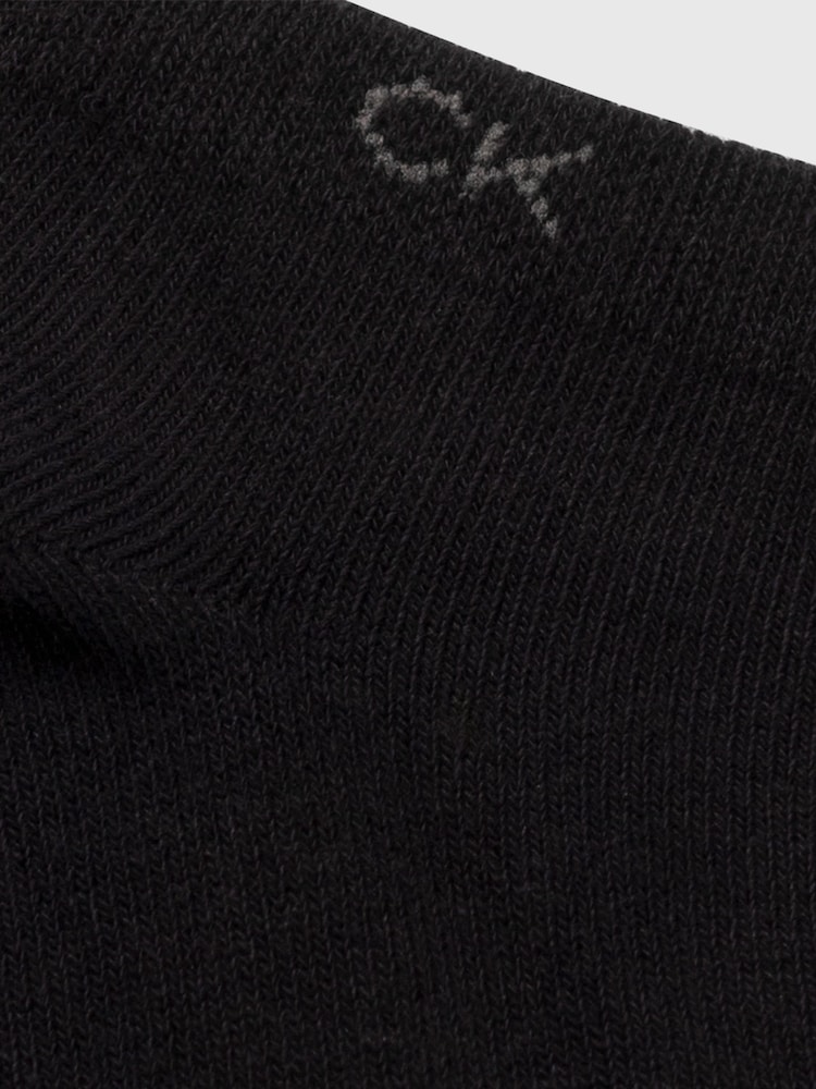 Calvin Klein Black Ankle Socks 3 Pack - Image 3 of 3