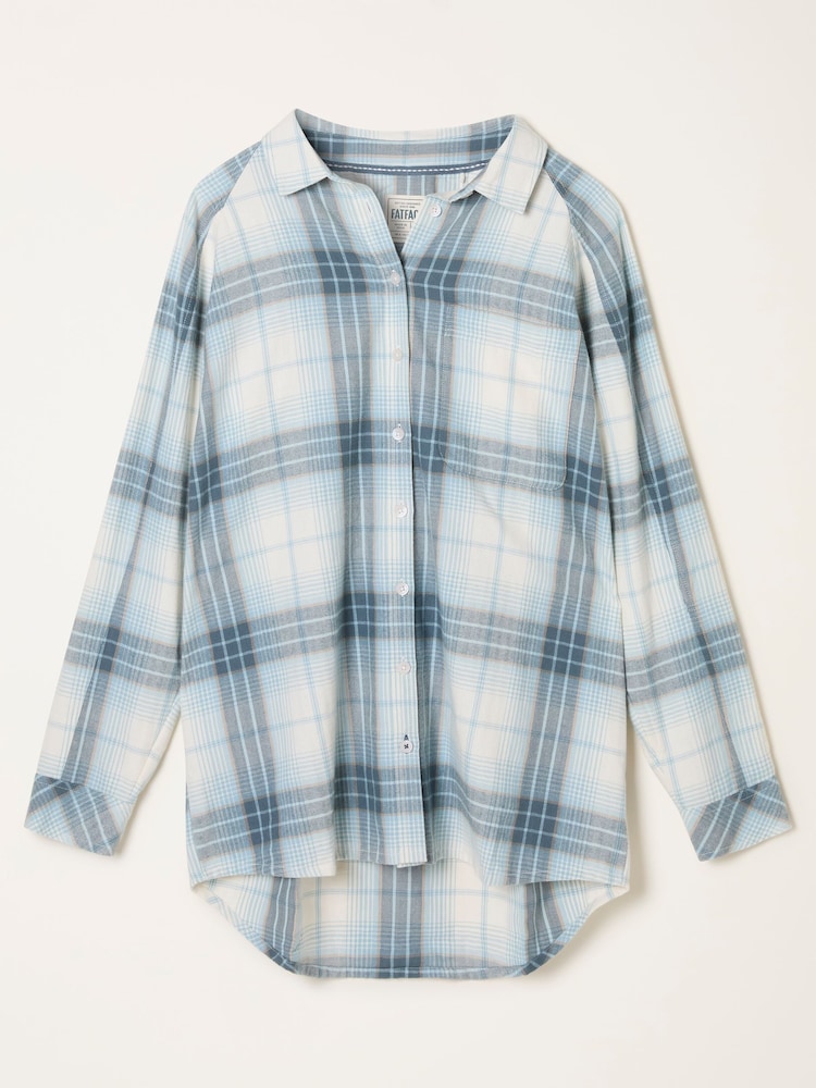 FatFace Bessie Blue Petite Check Shirt - Image 5 of 5 FatFace Bessie Blue Petite Check Shirt - Image 5 of 5