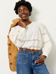 FatFace Ivory Petite Petite Honey Blouse - Image 1 of 7