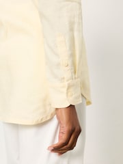 FatFace Olivia Yellow Petite Linen Shirt - Image 3 of 7