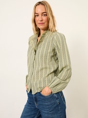 FatFace Pia Green Petite Blouse - Image 1 of 5