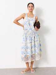 FatFace Fifi Ivory Vintage Bloom Petite Cami Blouse - Image 5 of 7