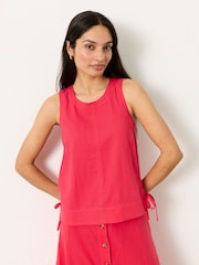 FatFace Darcy Dark Pink Petite Blouse - Image 1 of 7