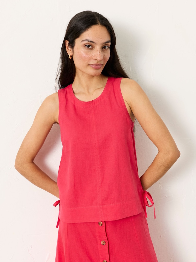 FatFace Darcy Dark Pink Petite Blouse - Image 1 of 7 FatFace Darcy Dark Pink Petite Blouse - Image 1 of 7