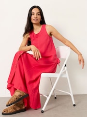 FatFace Darcy Dark Pink Petite Blouse - Image 4 of 7