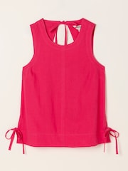 FatFace Darcy Dark Pink Petite Blouse - Image 6 of 7