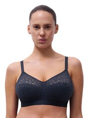Chantelle Blue Norah Soft Feel Floral Print Non Wired Support Bra - Imagem 2 de 4