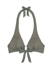Chelsea Peers Green Rib Halterneck Bikini Top - Image 5 of 5