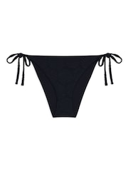 Chelsea Peers Black Jacquard Shell Tie Side Bikini Bottoms - Image 4 of 5