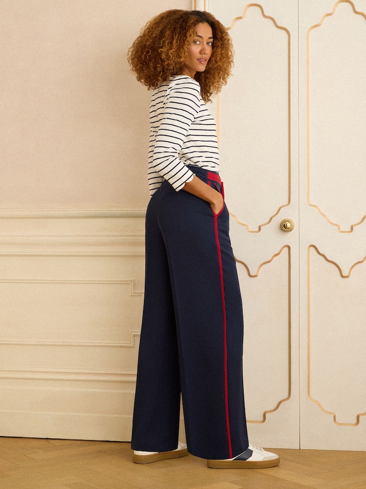 Love & Roses Navy Straight Leg Trousers - Image 4 of 4