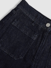 Azul escuro - Jeans Reiss Bella com bolsos aplicados e wide leg - Imagem 6 de 6