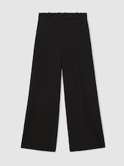 Reiss Black Gabi Petite Wide-Leg Suit Trousers - Image 2 of 7