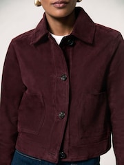 Reiss Sonny Suede Button Through Jacket - Bild 1 von 7