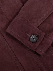 Reiss Sonny Suede Button Through Jacket - Bild 6 von 7