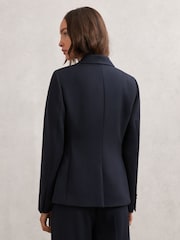 Reiss Navy Gabi Double-Breasted Suit Blazer - Image 5 of 6