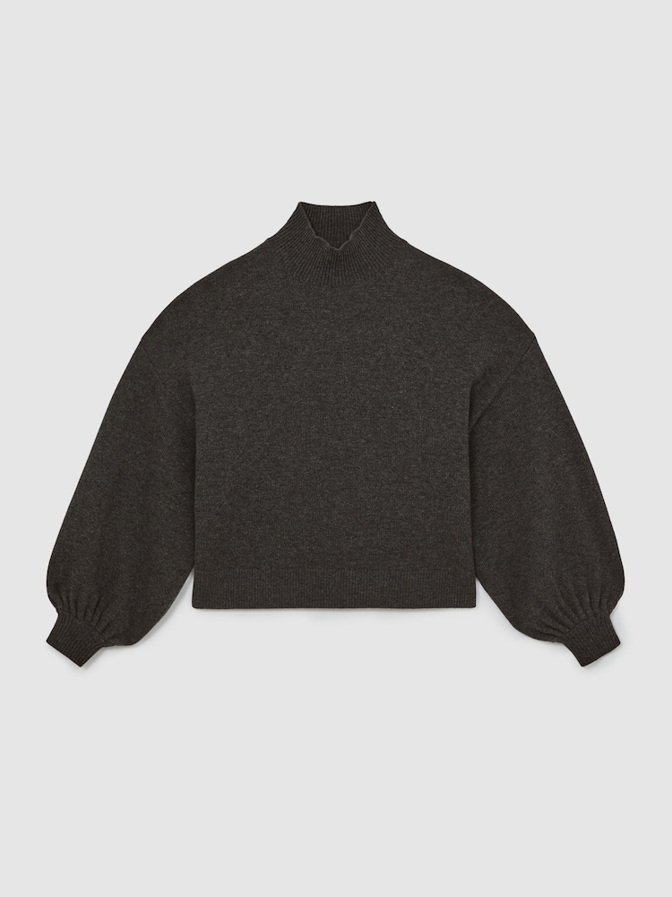 Reiss Charcoal Grey Lily Reiss | Royal Ballet Batwing Jumper - Image 2 of 7 Reiss Charcoal Grey Lily Reiss | Royal Ballet Batwing Jumper - Image 2 of 7