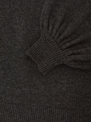 Reiss Charcoal Grey Lily Reiss | Royal Ballet Batwing Jumper - Image 7 of 7