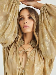 Blusa de manga comprida com estampa floral River Island - Imagem 4 de 4