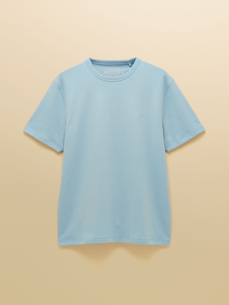 Joules Rugby Club Light Blue Crew Neck Cotton TShirt - Image 11 of 11