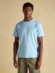 Joules Rugby Club Light Blue Crew Neck Cotton TShirt - Image 8 of 11