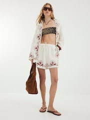 River Island Cream Embroidered Shirt - Image 4 of 4