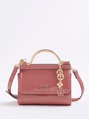 River Island Pink Metal Handle Mini Tote Bag - Image 1 of 6