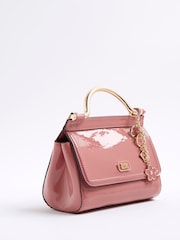 River Island Pink Metal Handle Mini Tote Bag - Image 2 of 6