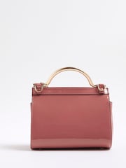 River Island Pink Metal Handle Mini Tote Bag - Image 3 of 6