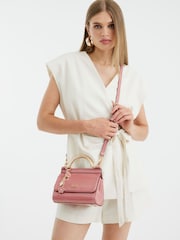 River Island Pink Metal Handle Mini Tote Bag - Image 6 of 6