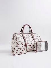 River Island Cream Cherry Barrel Bag - Image 4 of 5