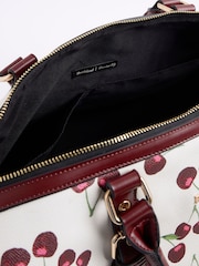 River Island Cream Cherry Barrel Bag - Image 5 of 5