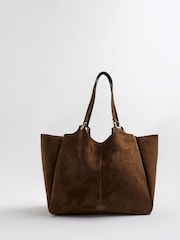 River Island Brown Suedette Slouch Bag - Image 2 of 6