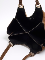 River Island Brown Suedette Slouch Bag - Image 4 of 6