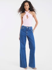 River Island Ruched Halter Neck Top - Imagem 4 de 4