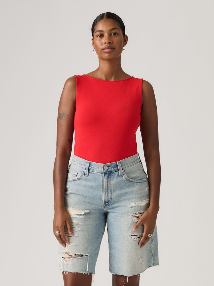 Levi's® Urban Red Blair Sleeveless Boatneck Tank Top - Image 1 of 6