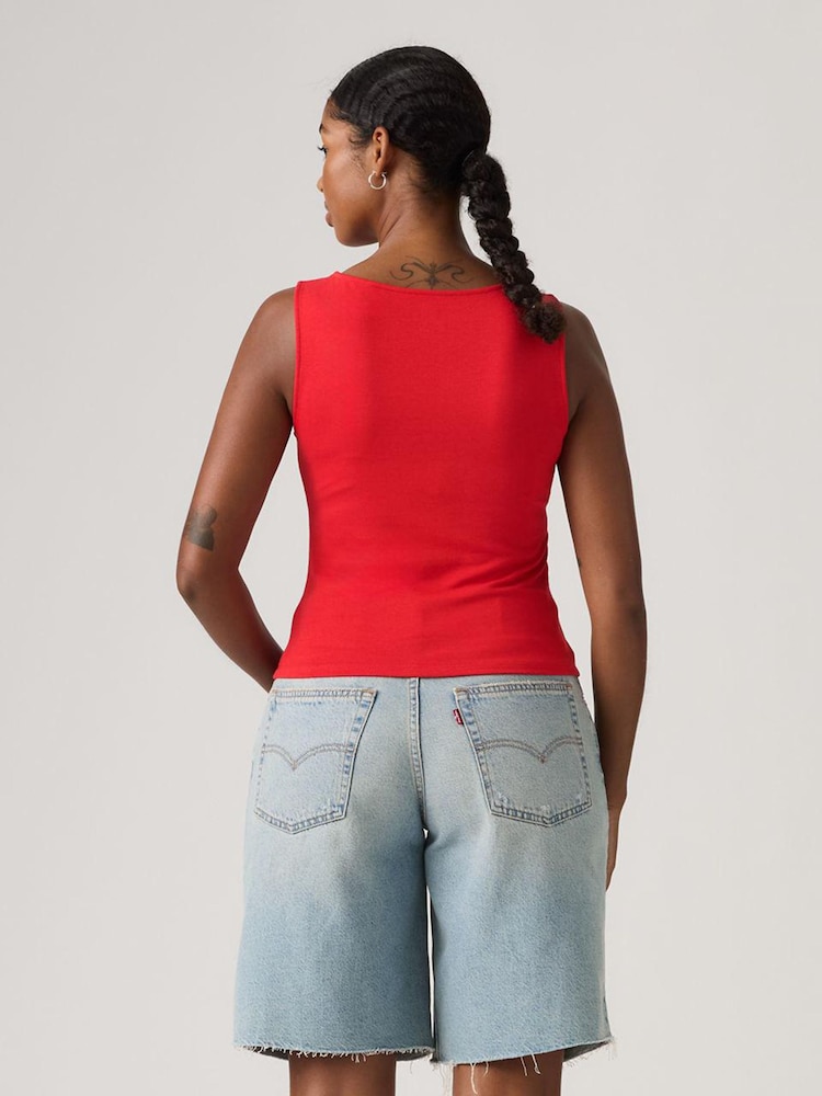 Levi's® Urban Red Blair Sleeveless Boatneck Tank Top - Image 2 of 6