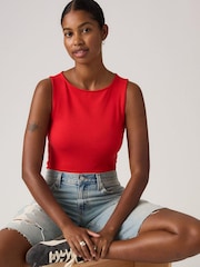 Levi's® Urban Red Blair Sleeveless Boatneck Tank Top - Image 3 of 6