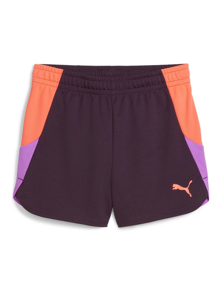 Puma Purple Kids Individual Blaze Football Shorts - Image 1 of 2