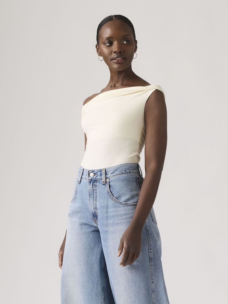 Levi's® Cream Tori Twisted Clean Knit Top - Image 1 of 5