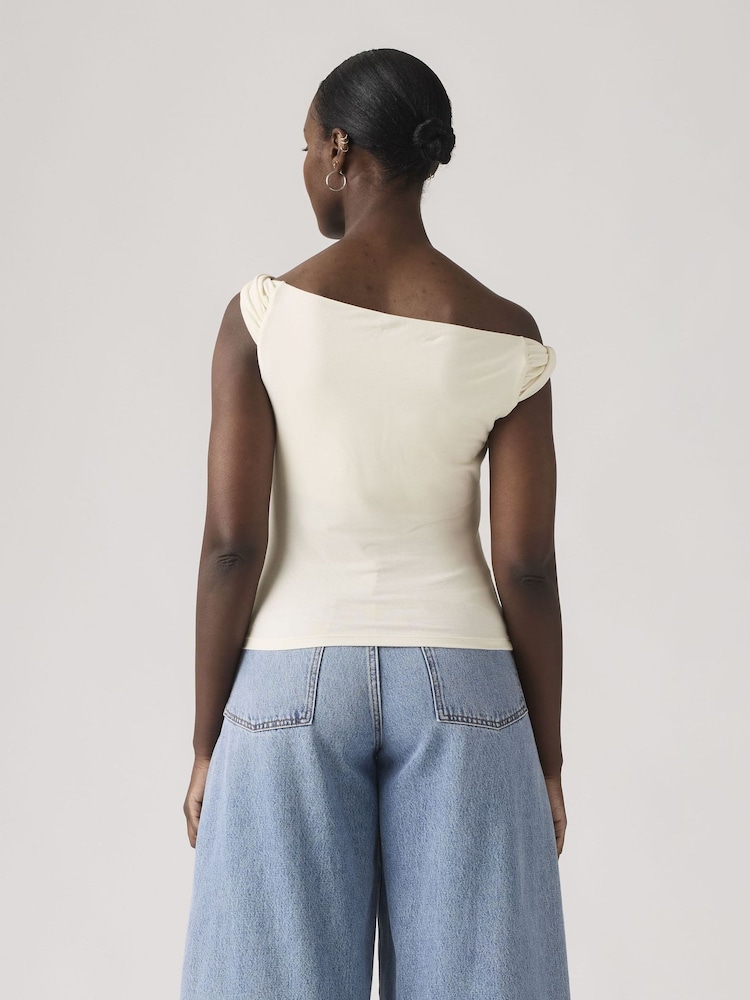 Levi's® Cream Tori Twisted Clean Knit Top - Image 2 of 5