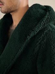 Green Snoopy Borg Dressing Gown - Image 4 of 9