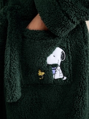 Green Snoopy Borg Dressing Gown - Image 5 of 9