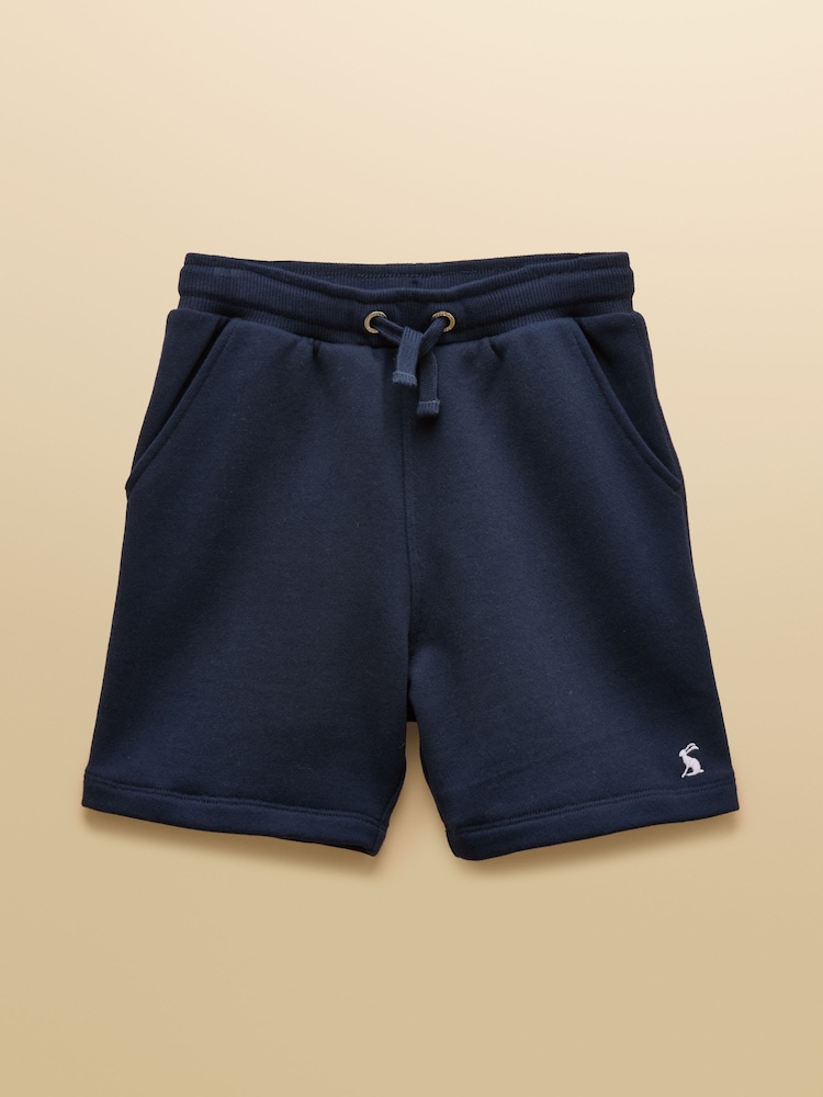 Joules Kids' Blue & Navy Pack Of Two Loopback Sweat Shorts - Image 2 of 7