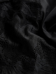 Black High Waist Lace & Microfibre Knickers 2 Pack - Image 4 of 5