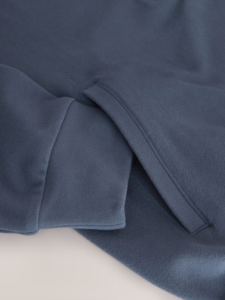 أزرق - سترة فليس بنصف سحاب - صورة 8 من 8