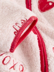 Pink/Red Heart Borg Full Zip Fleece - Image 10 of 10