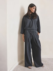 Grey Brushed Wide Sweatshirt - Image 2 of 9